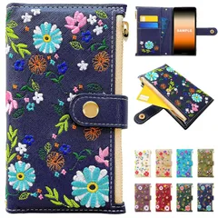 【数量限定】iPhone15 iPhone15ケース 手帳型ケース iPhone15カバー カバー iPhone15手帳ケース 手帳型 iPhone15手帳型ケース ケース 手帳ケース 用 おしゃれ花刺繍 15 ネイビー iPhone