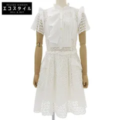 Self Portrait セルフポートレイト Self Portrait セルフポートレイト レース ワンピース レディース ホワイト UK 6 UK 6のサムネイル