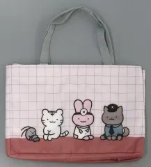 【中古】バッグ デザインB(レッド) レジかごバッグ 「ホワイトタイガーとブラックタイガー」