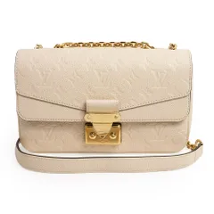 ルイ ヴィトン マルソー チェーン ショルダーバッグ 斜め掛け モノグラムアンプラント レザー クレーム ゴールド金具 M46201 LOUIS VUITTON（未使用　展示品）