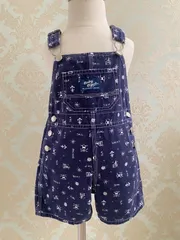 【Size 90】vintage オシュコシュ ショートオール オーバーオール イカリ ネイビー ヴィンテージ