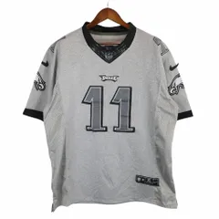 NIKE ナイキ ゲームシャツ NFL フィラデルフィア・イーグルス 半袖Ｔシャツ スポーツ グレー (メンズ XL) 中古 古着 O4303