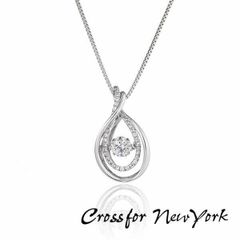Crossfor New York クロスフォーニューヨーク NYP-559 ネックレス ペンダント レディース D-Drops クロスフォー正規取扱店 クロスフォーカット キュービックジルコニア シルバー925
