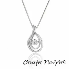 Crossfor New York クロスフォーニューヨーク NYP-559 ネックレス ペンダント レディース D-Drops クロスフォー正規取扱店 クロスフォーカット キュービックジルコニア シルバー925のサムネイル