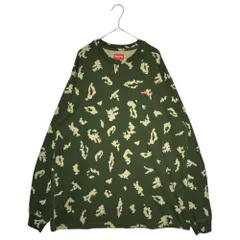 SUPREME(シュプリーム) 21AW Small Box Logo L/S Tee スモール ボックス ロゴ 長袖 Tシャツ デジカモ L グリーン×カーキ 21FW Olive Russian Camo