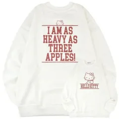 ハローキティ 裏起毛 スウェット トレーナー ビッグ オーバーサイズ サンリオ キャラクターズ プリント hk1344-153