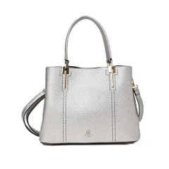 [MORE AUNI] トートバッグ D.KELLY パンチング デザイン トート バッグ レディース 大容量 タウンユース デイリー カジュアル 可愛い おしゃれ BL-79 (GM) [ガンメタ / BL-79]