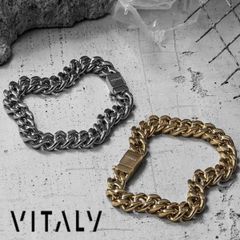 ブレスレット シンプル チェーン バイタリー vitaly メンズ レディース 男女兼用 ペア チェーン ブレスレット ストリート スケーター モード ロックファッション パンク シルバー系 アクセサリー ZEDD ギフト プレゼント 人気 オシャレ 夏