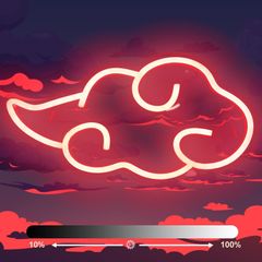 ネオンライト 雲 筋斗雲 かわいい シンプル レッド 幻想的 壁掛け 発光サイン LED 壁装飾 おしゃれ インテリア 照明 バー 屋内 趣味 ネオンサイン USB給電 電源スイッチあり