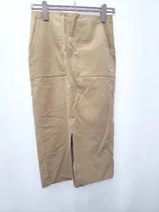 ◇ ⊇ Spick & Span スピック＆スパン スエード調 膝下丈 タイト スカート サイズ38 キャメル系 レディース E  【1506250013474】