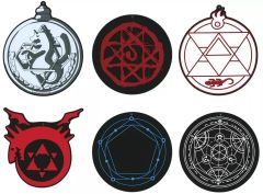 [중고] 코스터 전 6종 세트 고무 코스터 [이치반 복권 강철의 연금술사 FULLMETAL ALCHEMIST 문을 여는 자들] F상