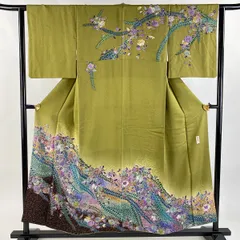 琥珀翡翠✾ｍ2090＊正絹 辻が花 手縫い仕立て 訪問着 2025年最新】訪問着 辻が花の人気アイテム - メルカリ