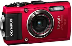【中古】OLYMPUS デジタルカメラ STYLUS TG-4 Tough レッド 1600万画素CMOS F2.0 15m 防水 100kgf耐荷重 GPS+電子コンパス&内蔵Wi-Fi TG-4 RED qqffhabのサムネイル