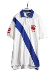 【お得なクーポン配布中!】 ダブルポニー ポロ ラルフローレン 鹿の子 ポロシャツ XL ラガー ラグビー