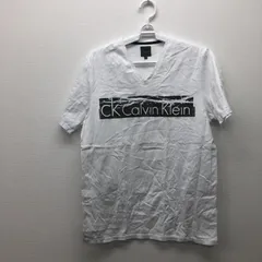 【CK colvinklein】カルバンクライン　白系　L　半袖Ｔシャツ　英字ロゴ　カジュアル　ゆったり
