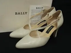 BALLY バリー レザー ヒール パンプス 表記サイズ5 靴 シューズ レディース アイボリー系 DJ8166