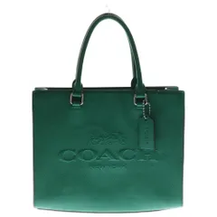COACH (コーチ) シグネチャーキャンバス インテリア ロゴエンボス 2Wayショルダーバッグ グリーン CJ845