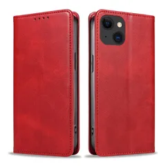 【特価】iPhone15 ケース いPhone15 ケース アイフォン15 ケース スマホケース 手帳型 携帯カバー レザー 耐衝撃 軽量 着脱しやすい 放熱性 マグネット式 カード収納 スタンド機能ケース15 対応 360度保護 PinLiSheng (レッ