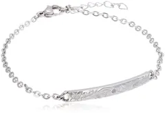 【在庫処分】0542-0443-0019-0000 ブレスレット ペア バープレート ファインスティール ジュエリー ハワイアン [ブルーム]