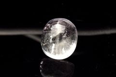 [1 점 물건] AAA 투명 ◇ 캣츠아이 효과 쿤자이토 16x14mm 타원형 루스 파워 스톤 천연석 _PB8901