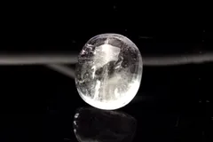【１点物】AAA透明◇キャッツアイ効果 クンツァイト 16x14mm オーバル ルース パワーストーン 天然石 _PB8901
