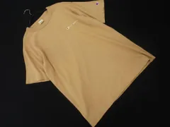 Champion チャンピオン ロゴ Tシャツ sizeL/ベージュ ■◆ メンズ