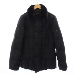 ムーレー MOORER カシミヤウール ダブルブレスト ダウンジャケット アウター ラビットファー 46 S グレー SIRO-L /KHのサムネイル