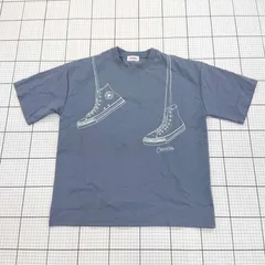 ◇ ⊂ converse コンバース フロントデザイン 半袖 Tシャツ サイズＭ ブルー系 メンズ E  【1508060012227】