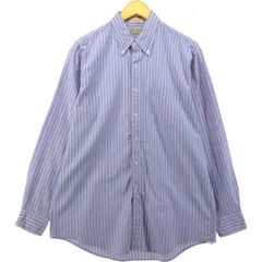 古着 70~80年代 エルエルビーン L.L.Bean 長袖 ボタンダウンストライプシャツ USA製 メンズL相当 ヴィンテージ/eaa566043