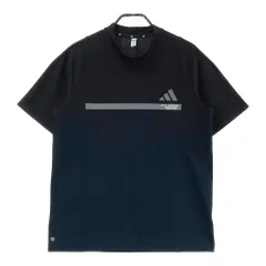 サイズ：XL ADIDAS GOLF アディダスゴルフ HZ1416 モックネック 半袖 Tシャツ  ブラック系 [240101383273]# ゴルフウェア メンズ ストスト