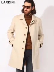 LARDINI (ラルディーニ) ウール ステンカラー コート LD23223C63605 メンズ (ベーシュ)