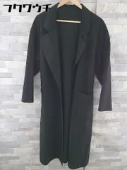■ ●新品● ◎ moment+ モーメントプラス ウエストベルト タグ付 ガウン コート サイズL ブラック レディース  【1103190003604】
