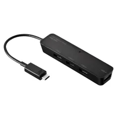 サンワサプライ USB Type Cハブ USB2.0 4ポート USB-2TCH3BK