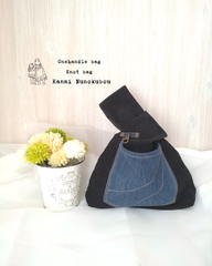 アンティークキルト ノットバッグ♡ワンハンドル·͜· ♡ アンティークキルト ノットバッグ♡ワンハンドル·͜· ♡