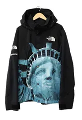シュプリーム SUPREME ×THE NORTH FACE ノースフェイス 19AW Statue Of Liberty Mountain Jacket スタチュー オブ リバティ 自由の女神 マウンテン パーカー NP61902I L黒☆AA★250924