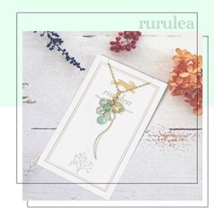 ♢マスカットネックレス♢ 天然石 : フローライト 匿名配送
