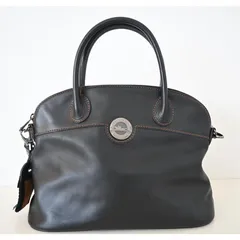M12 LONGCHAMP ロンシャン レザー 2WAYバッグ ハンドバッグ ショルダーバッグ ブラック