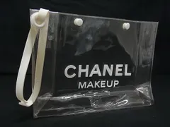 CHANEL ロゴ入り透明ポーチ 新品未使用CHANELシャネルロゴ入りノベルティークリアビニール