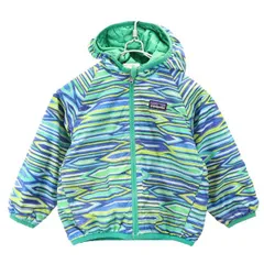 パタゴニア アウトドア リバーシブル ジップパーカー グリーン patagonia キッズ 古着 【231221】のサムネイル
