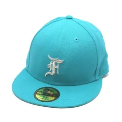 美品 FOG ESSENTIALS × NEW ERA エッセンシャルズ キャップ Classic Collection Cap Florida Marlins 7 3/8 MLB Teal Blue  28010626