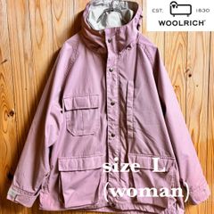 【古着】WOOLRICH(ウールリッチ)マウンテンパーカー L ピンク レディース アウトドア US古着 キャンプ