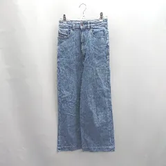 ◇ Θ DIESEL BLACK GOLD コットン系 ワイドタイプ デニムパンツ ジーンズ サイズ25 ブルー系 レディース E  【1501160045843】