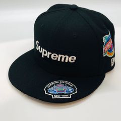★シュプリーム Supreme x ニューエラ NEW ERA キャップ チャンピオンシップ 帽子 ブラック メンズ 中古 005679