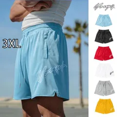 [3XL]メンズ ファッション 服 男性用 オシャレ シンプル 大人 かっこいい 大きいサイズ ストリート 紳士服 夏 アメリカン ファッション ズボン スポーツ メッシュ 通気性 ハーフ パンツ シンプル フィットネス カジュアル パンツ