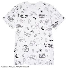 リラックマ アウトドア Tシャツ 半袖 春夏 Rilakkuma San-x ホワイト 春夏