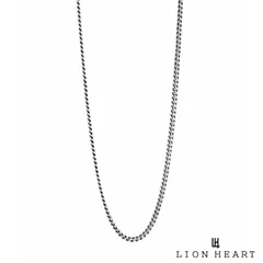 ライオンハート スモール シルバー チェーンネックレス 喜平 シルバー925 いぶし仕上げ 60cm メンズ ブランド チェーン ネックレス LION HEART