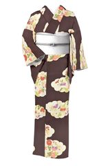 両面袋帯 正絹】野蚕糸｜アッサム原産 ムガ繭使用｜全通柄｜お仕立て