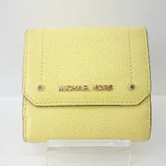 ◇ MICHAELKORS マイケルコース 35R8GYEF2L コンパクトサイズ ウォレット イエロー レディース E  【1404020009576】