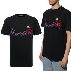 170 MONCLER モンクレール 8C00042 8390T ダークネイビー 半袖 クルーネック Tシャツ カットソー