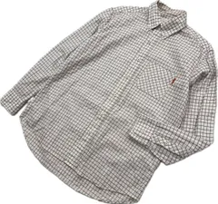 Karl Helmut ☆ PINK HOUSE 格子 チェック シャツ 長袖 ホワイト系 L シンプル 大人カジュアル 人気 カールヘルム ピンクハウス■AC316のサムネイル